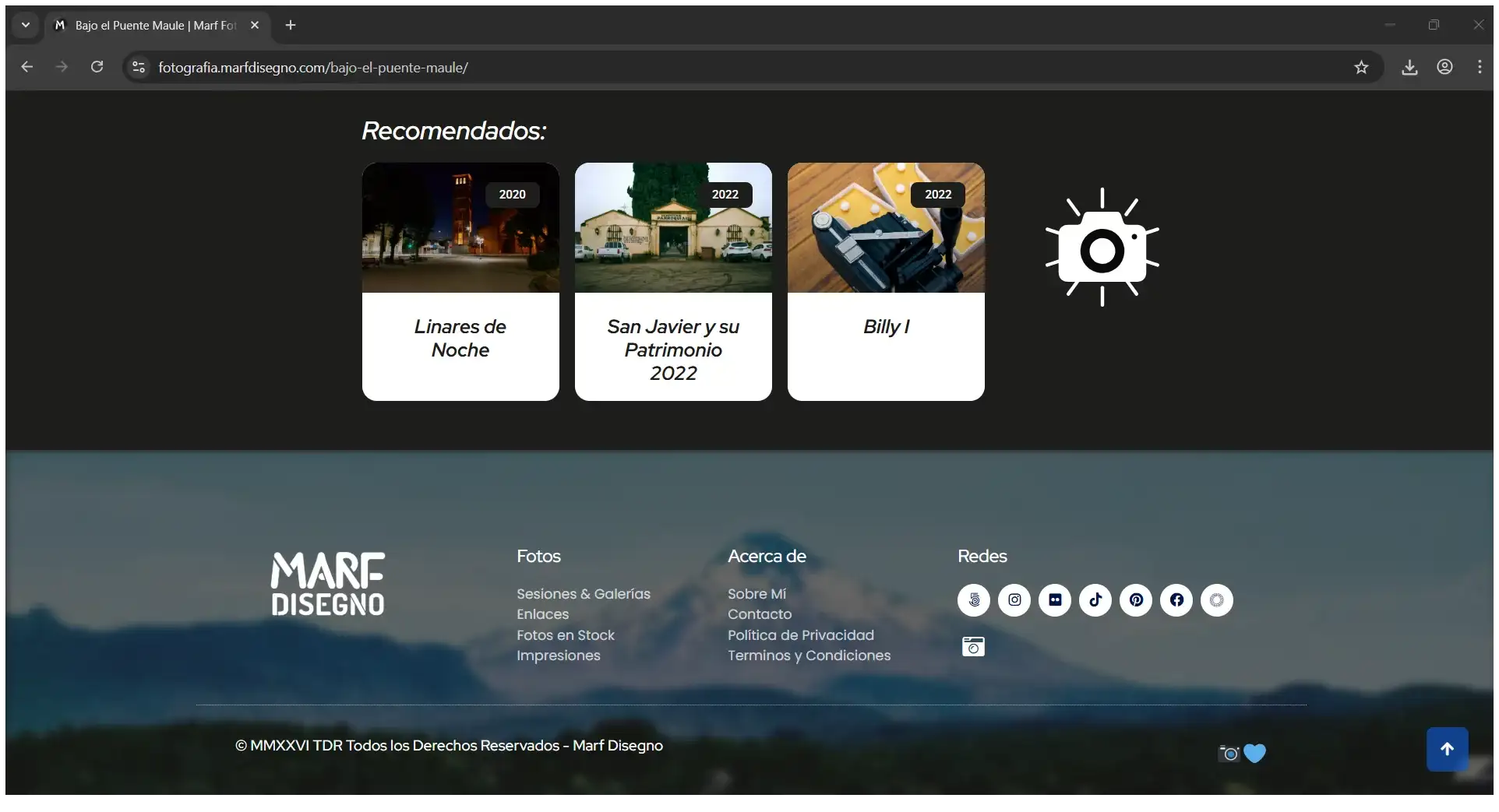 Marf Fotografía Sitio web oficial